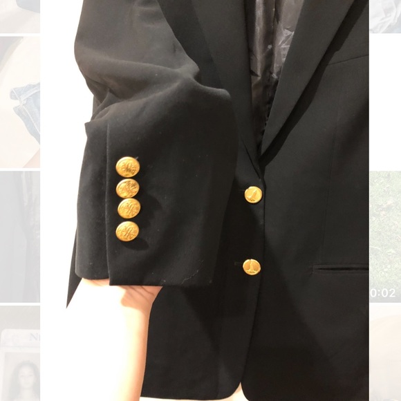 Men Wool Black Blazer/jacket - Picture 2 of 4